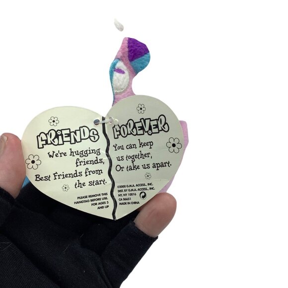 Vtg 2000 Floppy Friends Forever Plush Hugging Dog & Cat Stuffed Animals 7" - Picture 5 of 8